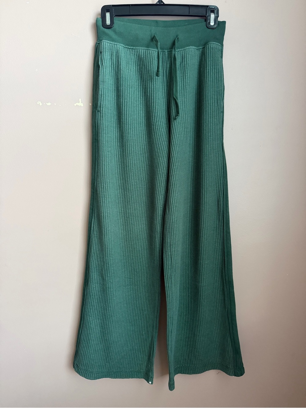 aerie essential waffle Wide-Leg Drawstring trouser *also selling matching hoodie